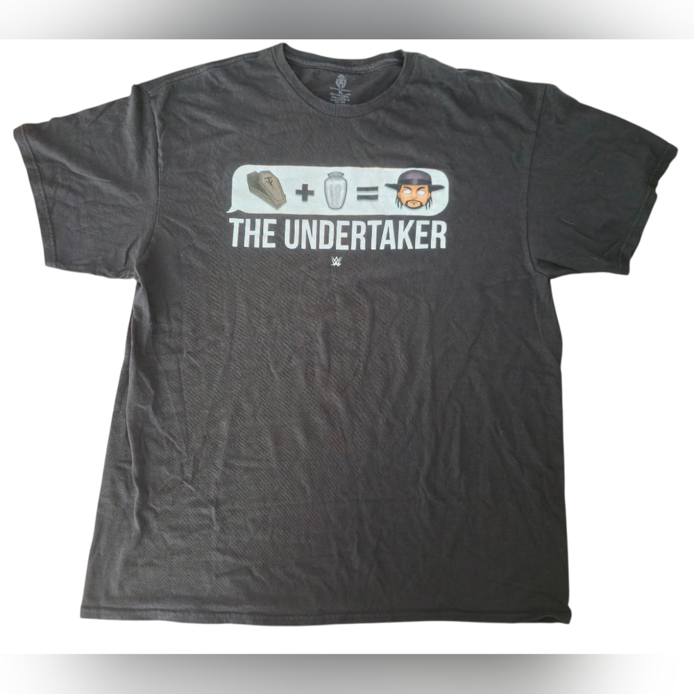 WWE The Undertaker T-Shirt Mens XL Black Coffin Urn Graphic Tee Wrestling